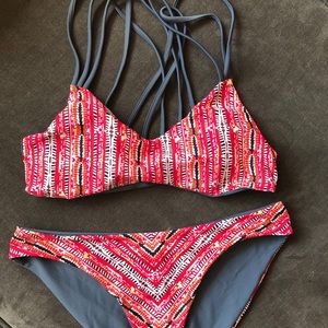 Red medium bathing suit